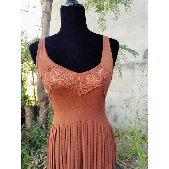 Womens Size 40/Small Elegant Viscose Pleated Evening Wedding Guest Maxi Dress - Picture 2 of 10